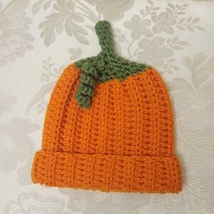Crochet Baby "Pumpkin" Hat (3-6 Months)